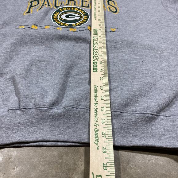 Green Bay Packers Lee Sport Sweatshirt XL Vintage 90s NFL Crewneck Gray - Picture 8 of 9